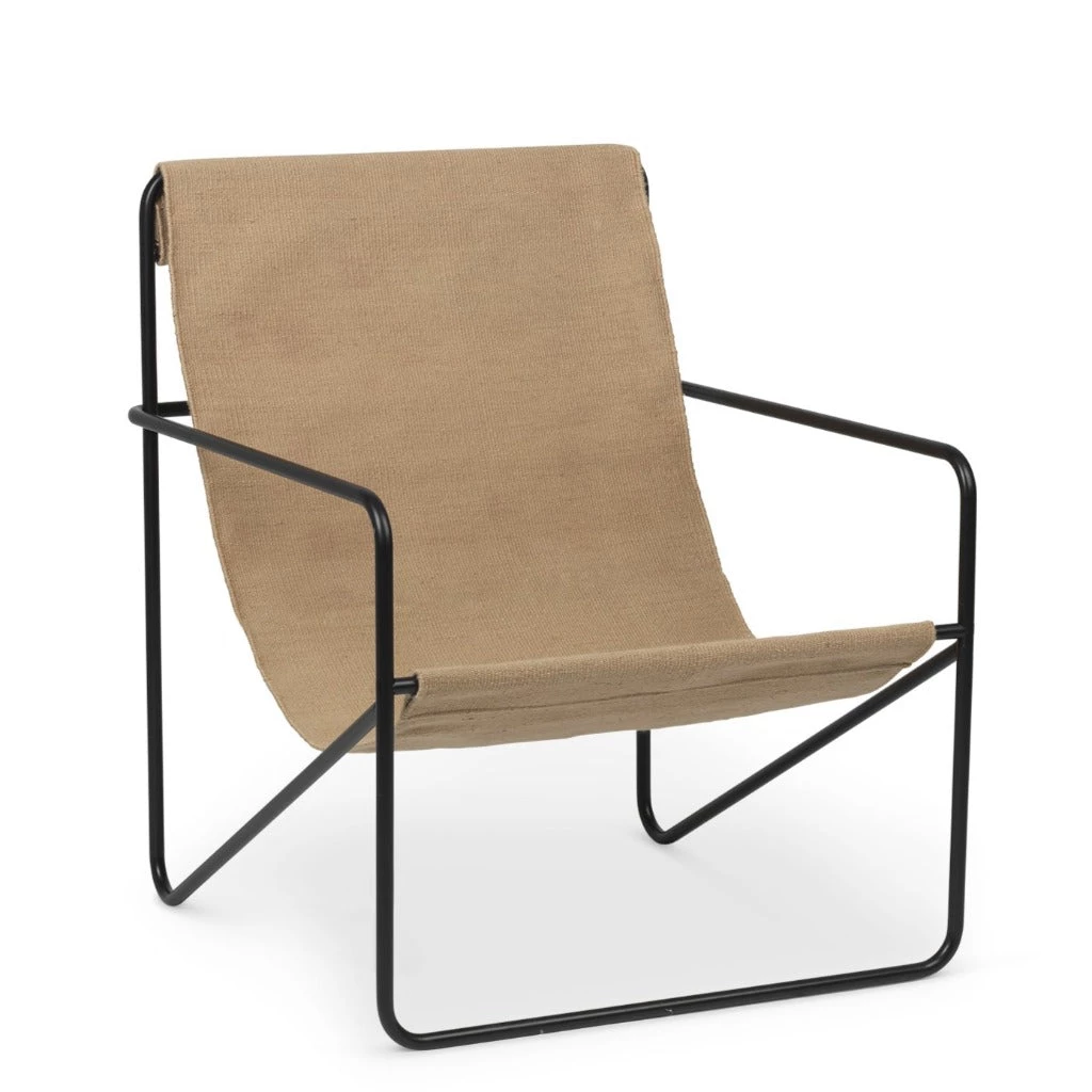 Ferm Living Black Solid Desert Lounge Chair 2 Ferm Living Black Solid Desert Lounge Chair