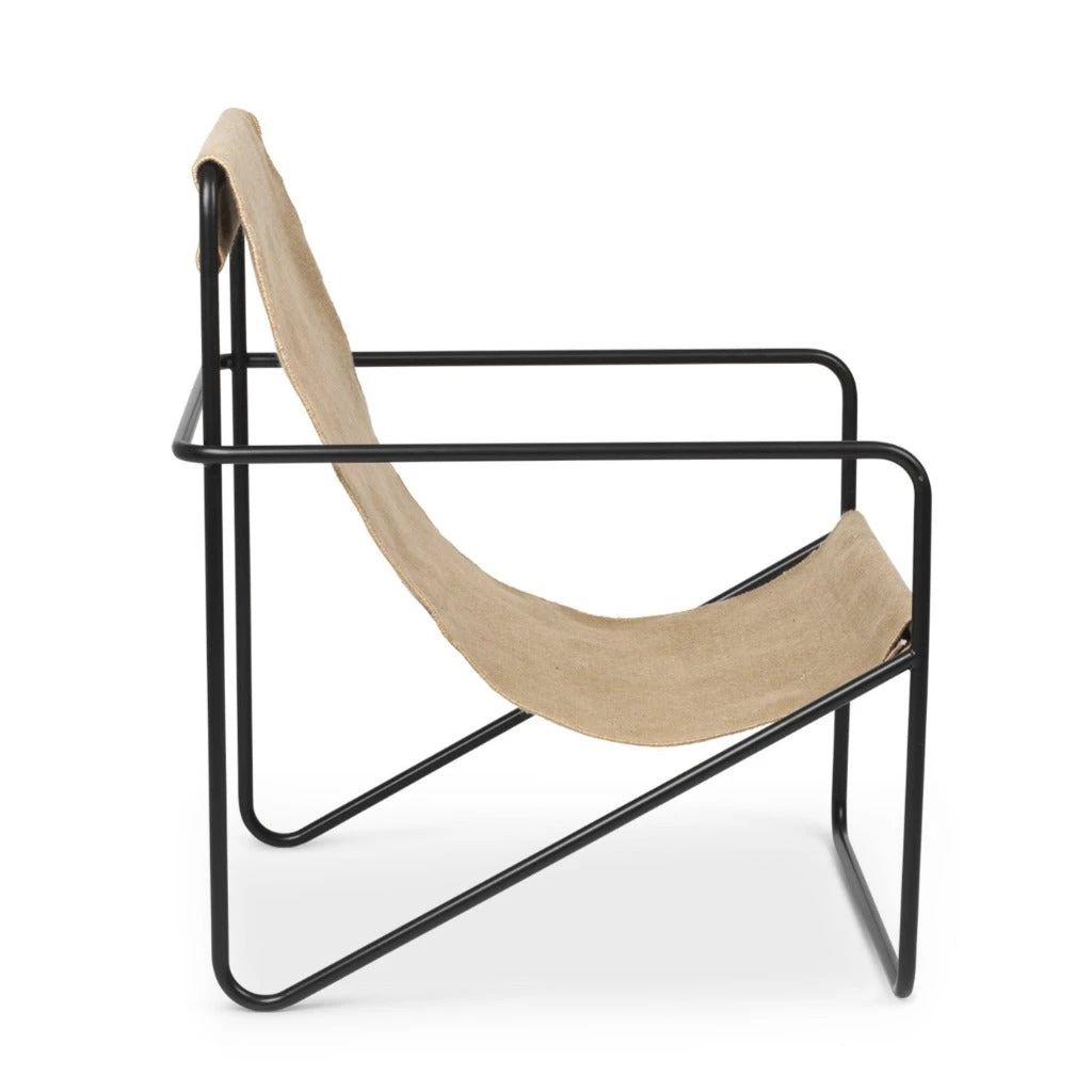 Ferm Living Black Solid Desert Lounge Chair 4 Ferm Living Black Solid Desert Lounge Chair