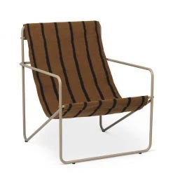 Ferm Living Furniture Cashmere Stripe Desert Lounge Chair