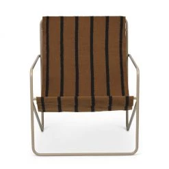 Ferm Living Furniture Cashmere Stripe Desert Lounge Chair