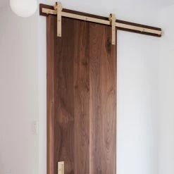 1925Workbench Brassy Beau Barn Door Hardware FACE MOUNT