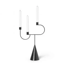 Ferm Living Avant Candelabra Black Decor