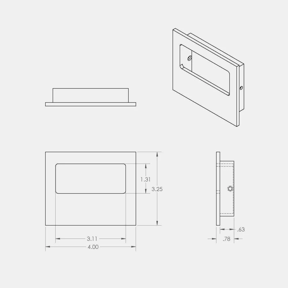 CBH Charlie Flush Pull 340 Door And Cabinet 16 CBH Charlie Flush Pull 340 Door And Cabinet