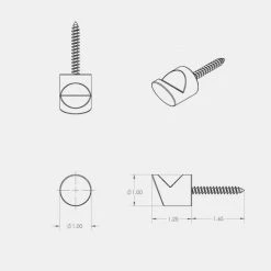 CBH HARDWARE Charlie Wedge Hook