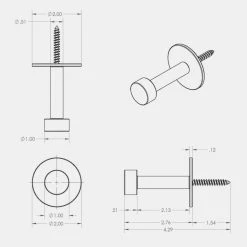 CBH HARDWARE Charlie Nail Hook