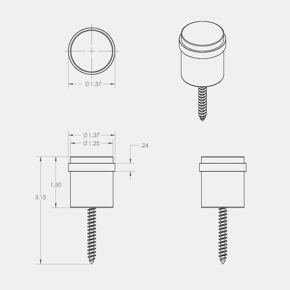 CBH Charlie Door Stop 16 CBH Charlie Door Stop