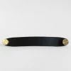 Lamborn HARDWARE Cassidy Leather Brass Handle Black