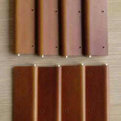 Chapman & Bose HARDWARE EP01 Leather Edge Pull: Satin Brass Core 58 Chapman & Bose HARDWARE EP01 Leather Edge Pull: Satin Brass Core