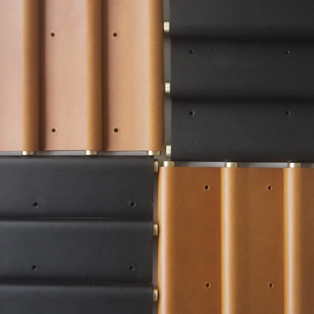 Chapman & Bose HARDWARE EP01 Leather Edge Pull: Satin Brass Core 27 Chapman & Bose HARDWARE EP01 Leather Edge Pull: Satin Brass Core