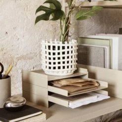 Ferm Living Decor Ceramic Woven Basket