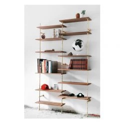 Object/Interface HARDWARE Brass Rail Shelving