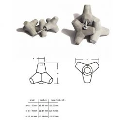 Urbi Et Orbi HARDWARE Marine Knob / Hook 15 Urbi Et Orbi HARDWARE Marine Knob / Hook