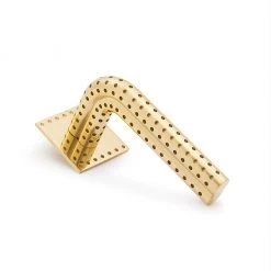 Maison Vervloet Stardust Perforated Lever Handle On Rose