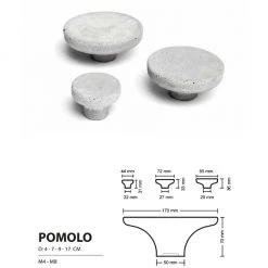 Urbi Et Orbi Pomolo Knob / Hook HARDWARE