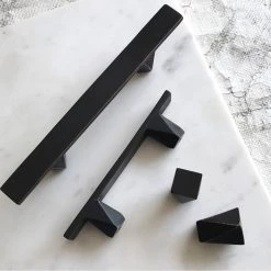 Shayne Fox HARDWARE Geo Knob / Hook Blackened