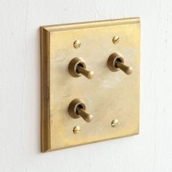 MATUREWARE HARDWARE Brass Switch Plate - Multi Square