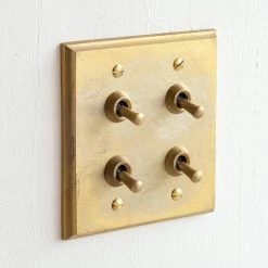 MATUREWARE HARDWARE Brass Switch Plate - Multi Square