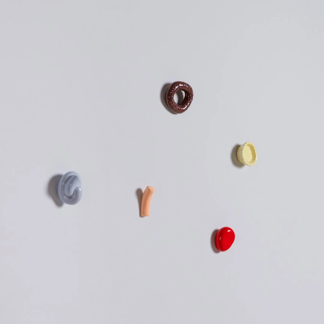 Schneid Pebble Fossil Wall Hook 4 Schneid Pebble Fossil Wall Hook