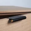 Chapman & Bose HARDWARE EP01 Leather Edge Pull: Satin Brass Core