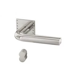 Maison Vervloet Stardust Smooth Lever Handle On Rose HARDWARE