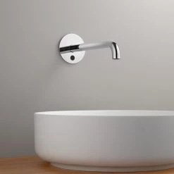 D Line Sanitary Qtoo Wall Mounted Sensor Tap 190mm