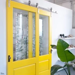 1925Workbench Bypass Barn Door Hardware TELESCOPIC