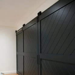 1925Workbench Bypass Barn Door Hardware TELESCOPIC