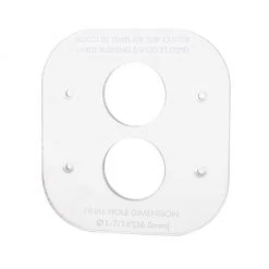 Bocci 22: Double Linear Alternate Mounting Plate Template