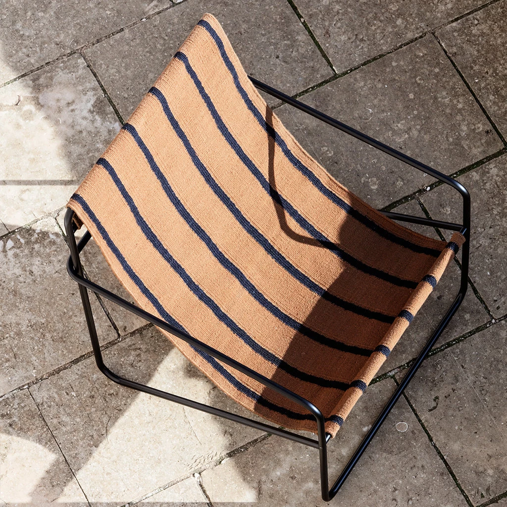 Ferm Living Black Stripe Desert Lounge Chair Furniture 1 Ferm Living Black Stripe Desert Lounge Chair Furniture