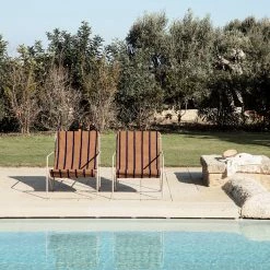 Ferm Living Furniture Cashmere Stripe Desert Lounge Chair