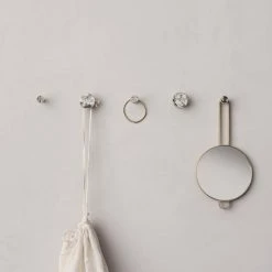 Ferm Living HARDWARE Stone Hook / Knob, White