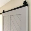 1925Workbench Black Barn Door Hardware TOP MOUNT