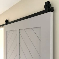 1925Workbench Black Barn Door Hardware TOP MOUNT