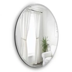 Umbra Hub Beveled Round Mirror Mirrors