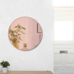 Umbra Hub Beveled Round Mirror Mirrors