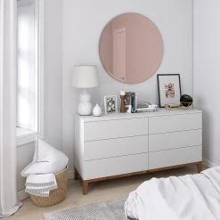 Umbra Hub Beveled Round Mirror Mirrors