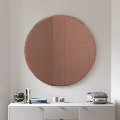 Umbra Hub Beveled Round Mirror Mirrors